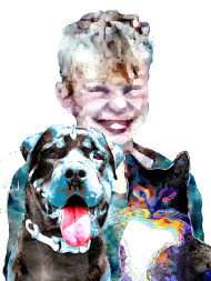 3 GOOD FRIENDS 30x40 cm
