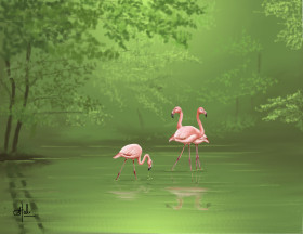 382 Flamingo's of Emerald Bayou