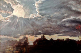 Atardecer nebuloso.