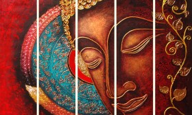 Buddha wall painting 3