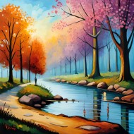 Clark oil painting