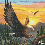 Eagles In The Lake Toba Forest 1