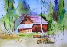 Forest hut