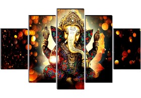 Ganesha UV textured modern art Religious