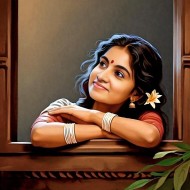 Lady in window
