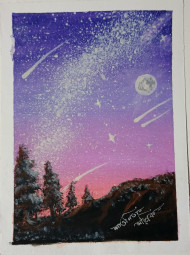 Night sky scenery