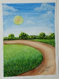 Village painting