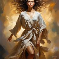 Walking girl Arts