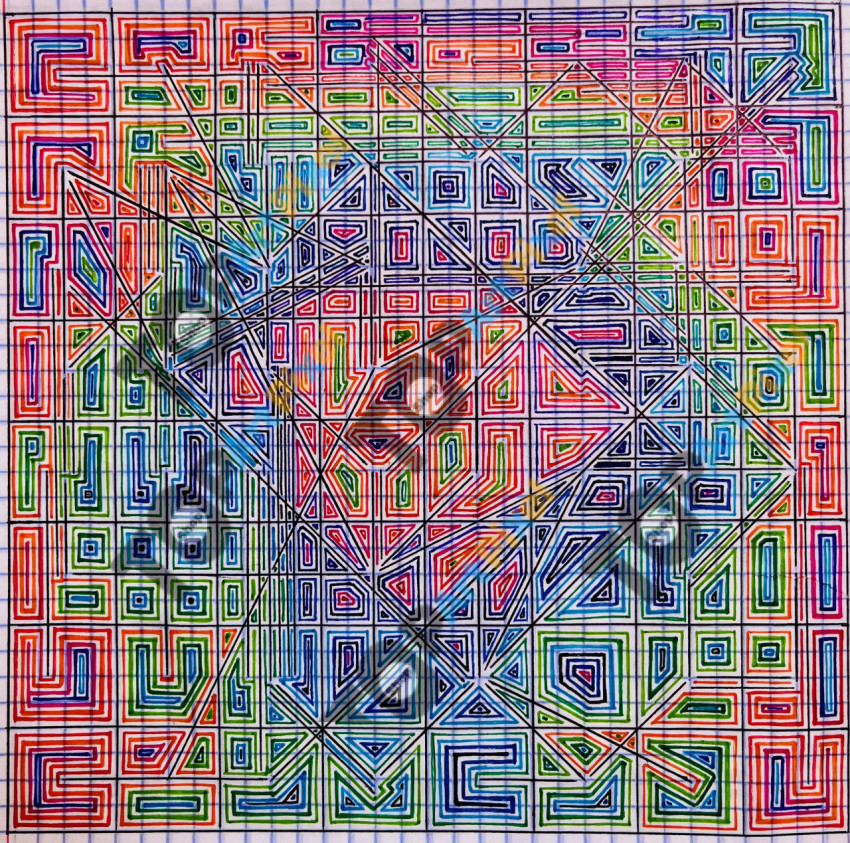 Patrón geométrico de Ajedrez.