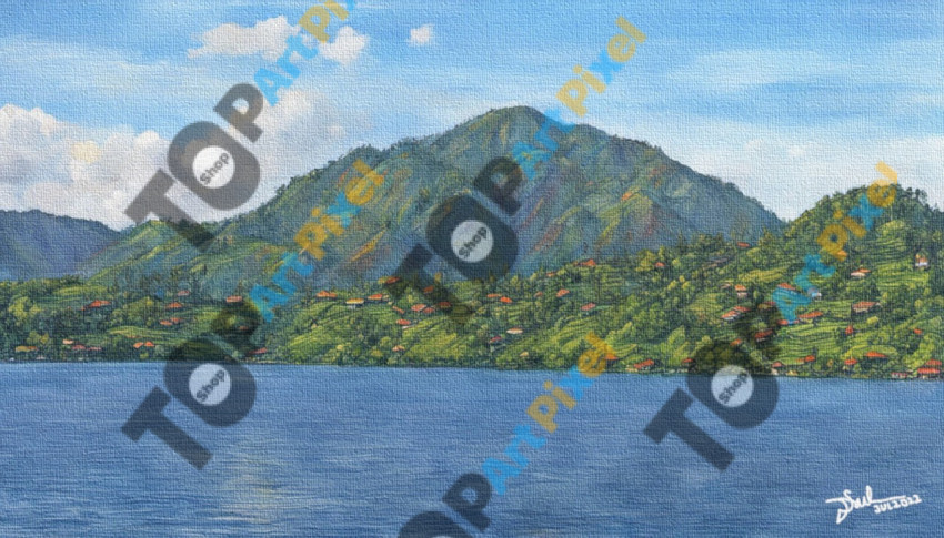 Balige Mountain From Lake Toba 1