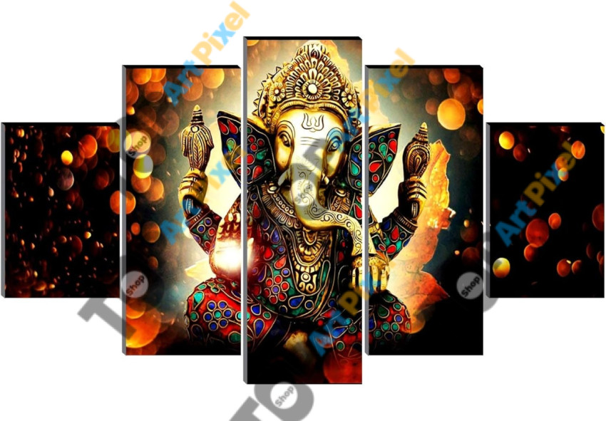 Ganesha UV textured modern art Religious