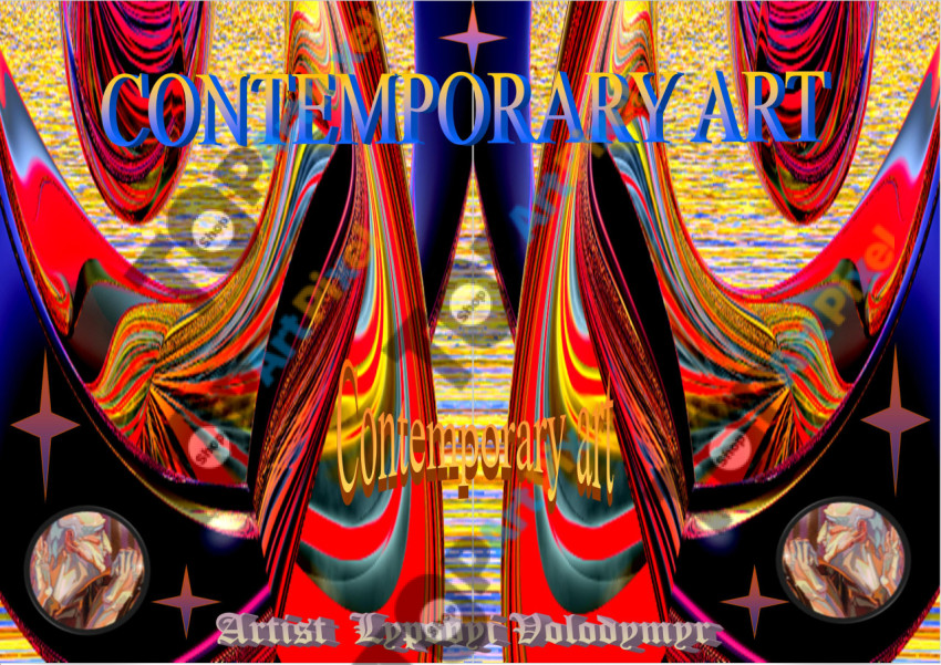 Red and black digital composition