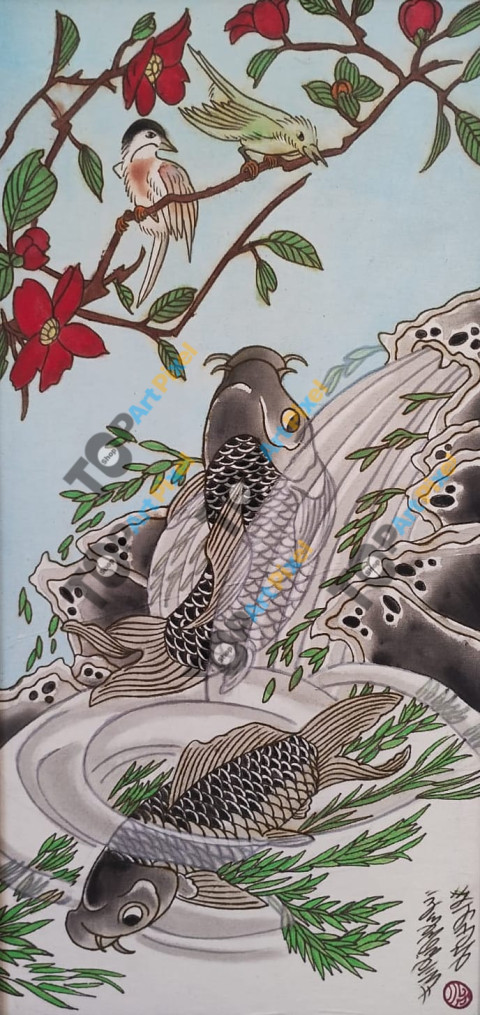 Peixes e Passaros Oriental Tradicional