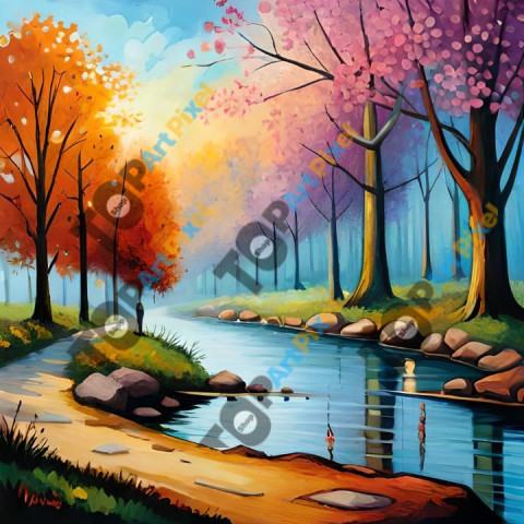 Clark oil painting