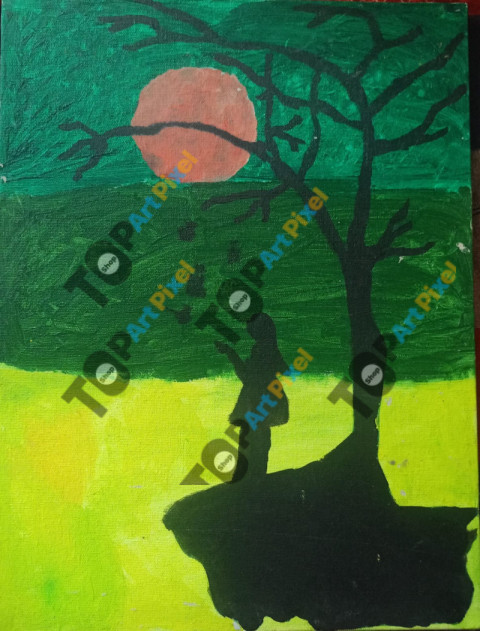 the red moon art