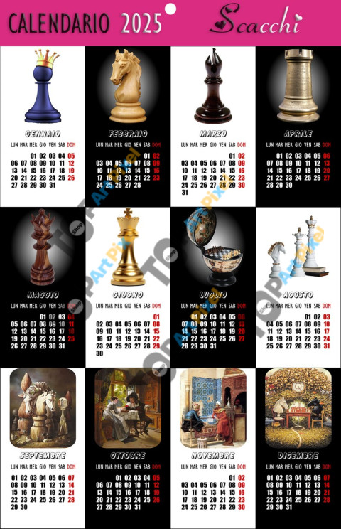 chess calendar 2025