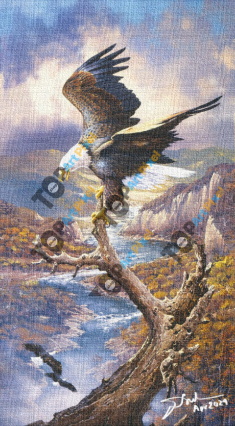 Eagle In The Lake Toba Forest 14