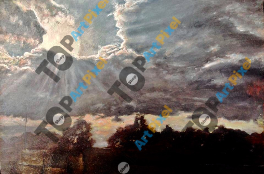 Atardecer nebuloso.