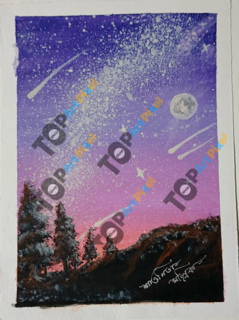 Night sky scenery