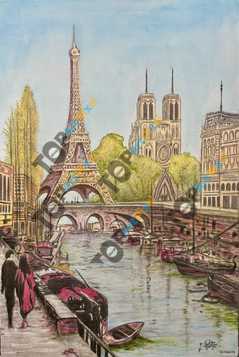 Composición de paisaje Francés.