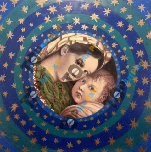 Composición de la Virgen y el Niño Dios.